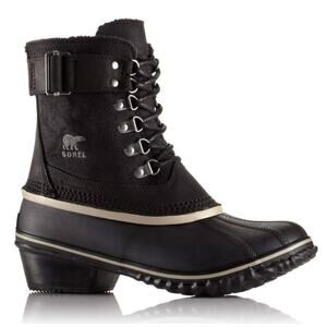 Sorel Women's Winter Fancy Lace II Waterproof Suede & Rubber Boot,Size 10.5 EUC